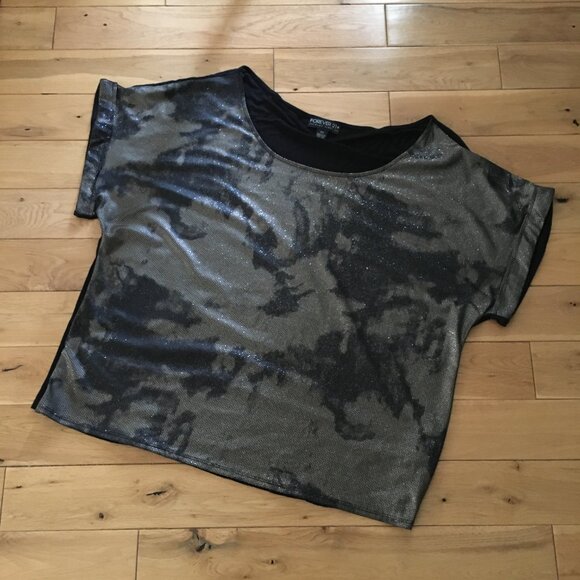 Punkrocker Tie-Dye Pattern Rolled Sleeve Tee - Picture 5 of 11